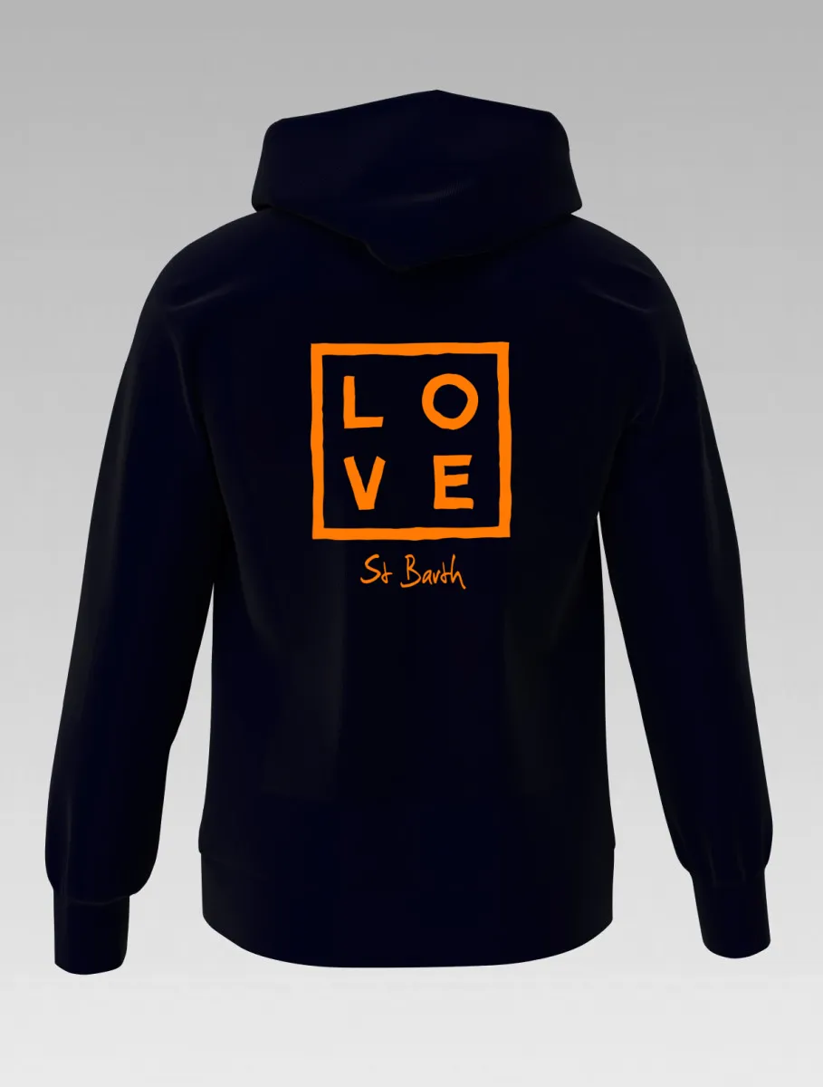 Unisex children's hoodie, Black is black, but with LOVE, it's always vibrant!