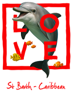 Caribbean red dolphin - bottomless