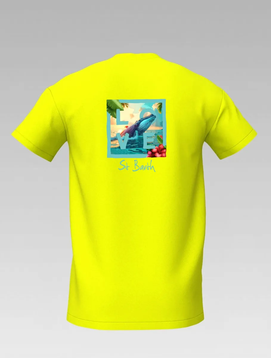 Head to the Caribbean with our 100% LOVE Whale T-shirt