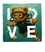 Caribbean white diving bear - with background